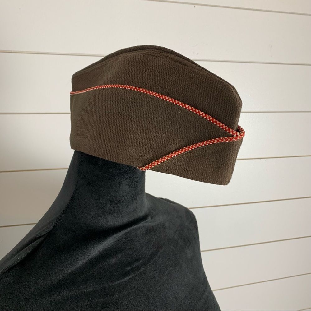 Vintage U.S. Army Military Garrison Cap Wool  Exclusive Of Ornamentation